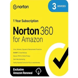 Norton 360 for Amazon, Antivirus software for up to 3 Devices